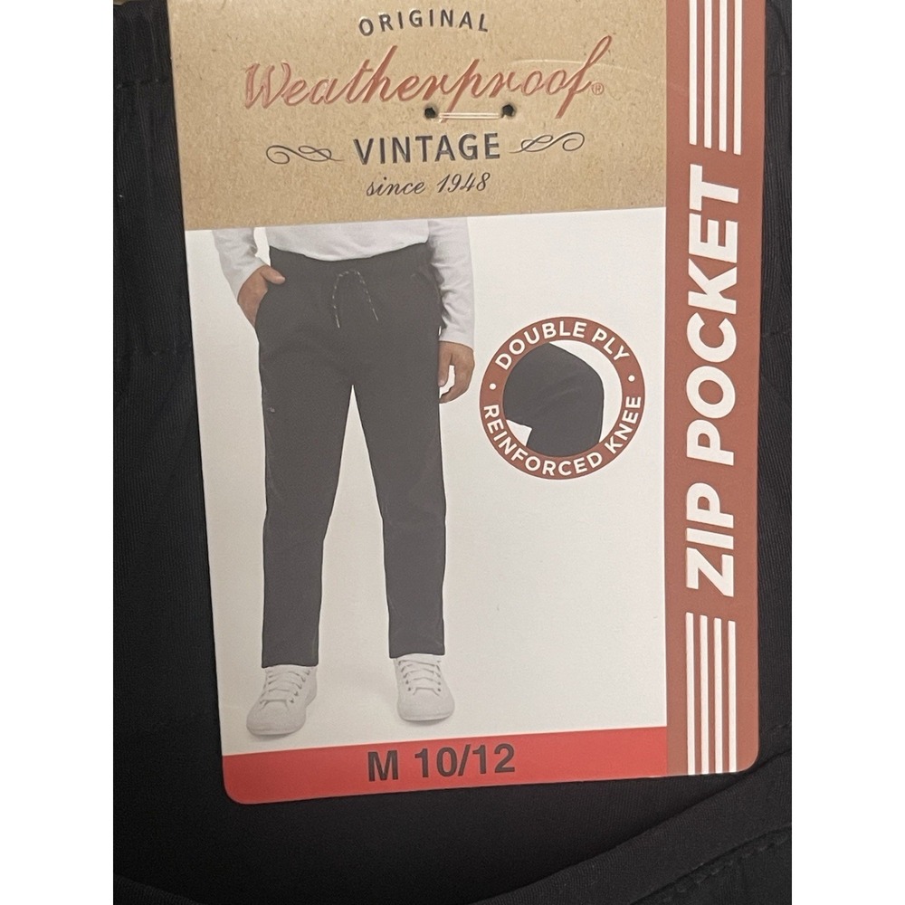 WeatherProof Vintage Youth Techpant, M(10-12)Elastic Waistband, New